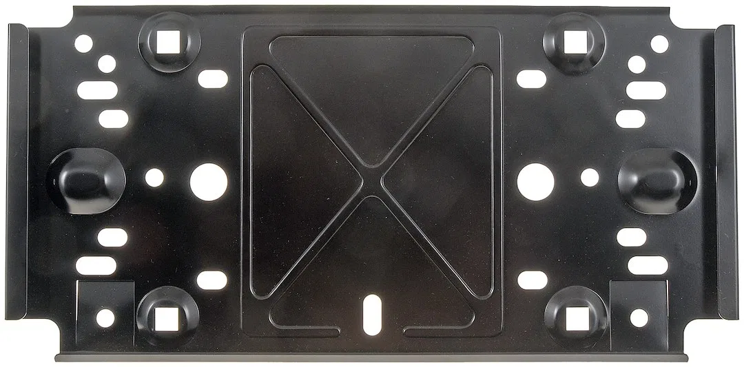 68148 – DORMAN License Plate Bracket, Black Metal Single Bagged - view 2
